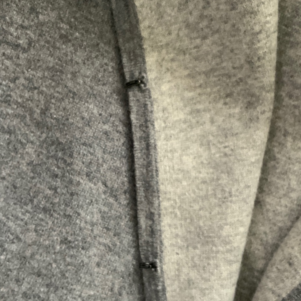 Sam-Rone Gray Wool & cashmere vest with Plush Fur Collar L-40 - Picture 6 of 6